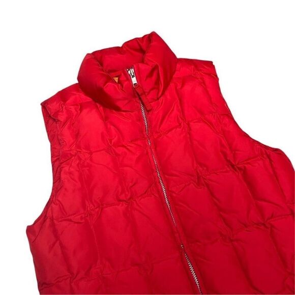 Gap Vest XS Red Puffer Retro Full Zip Ski Snow Pockets Colorful Transitional - Picture 9 of 12